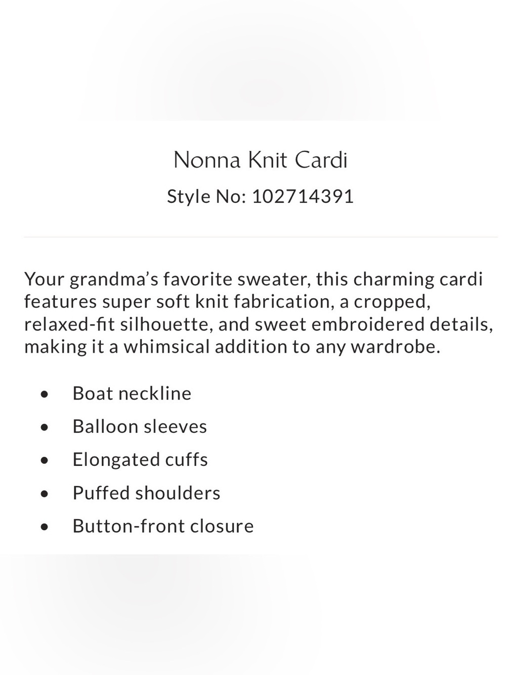 Free People Nonna Crew neck Cardi - Picture 5 of 12